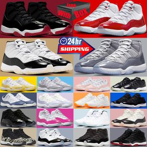 Mit Box Cherry 11 11s Basketballschuhe für Männer Frauen gefühlt kühle graue Herren Damen Trainer Sneakers Größe 36-47