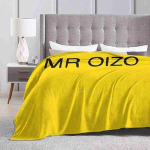 Одеяла г -н Ойзо логотип высший качество удобное диван кровать мягкое одеяло г -н Эд Бангер записывает французский дом