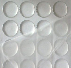 10000pcslot TOP QUALITY clear back Resin Dot Adhesive Stickers 1quot Circle 3D epoxy sticker Dome9851906