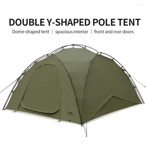 Tendas e abrigos Soomloom dupla barraca de pólo em forma de Y com chaminé de fogueira Viking Hole T/C Material retardador de incêndio Outdoor à prova d'água