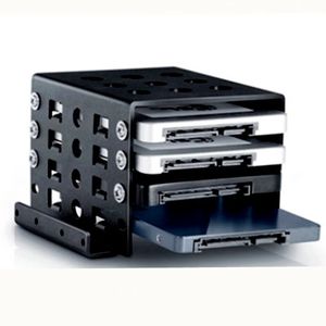 4-Bay 3.5 Inch To 2.5 Inch Hard Drive Caddy Internal Mounting Adapter Bracket Aluminum Alloy Mobile Holder