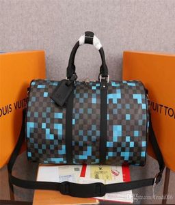 M40080 Klasyczna torba podróżna Damier Piksel Pixel Canvas Wysokiej jakości torebka podwójna warstwowa torebka Rozmiar 50 cm 665567857062