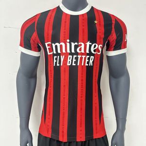 24 25 Giroud Pulisic Adult Soccer Jerseys 2024 2025 Rebic Theo Bennacer Kessie de Ketelaere Rafa Lea Lea Futebol Camisas AC Jogador Men Kit Kit Uniformi Top top