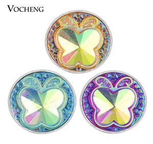 Vocheng noosa 18mm 5 colori acrilico grazioso pulsante farfalla a scatto gioielli intercambiabili vn7112057260
