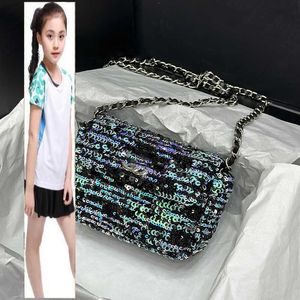 Bolsas infantis Marca de luxo CC Bag designer feminino verde shimmer lantejoulas de vaidade clássico mini minúsculo caixa de batom de caixa de casos minúsculo caixa de lipstick hardware de metal dourado matelasse cros