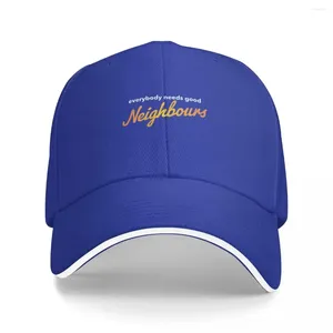 Caps de bola Todo mundo precisa de bons vizinhos logotipo de camiseta clássica boné de beisebol chapéu de natal chapéus masculinos femininos