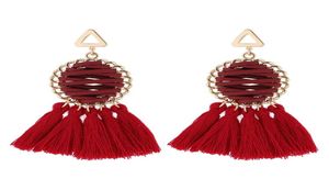 Vintage Bohemian Tassel Earrings Gold Handmade Line type Fringed Earrings 2018 Bohemian Jewelry Earrings for Women Gifts1674331