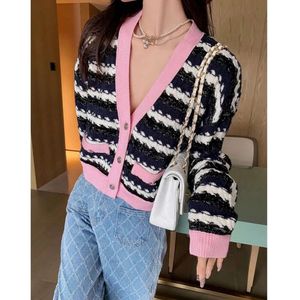 Chan New 2024 Women's Brand Jacket Ootd Designer Fashion Fashion High-End CCC Coat Leisure Spring Coats Knitting Cardigan Birthday Mother's Day Gift 88