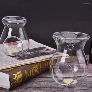 Kerzenhalter Nordic Home Decor Glas Hitzebeständige Ölofen Aroma Brenner Halter Kerzenlestick Vase Romantische Hochzeitsdekoration