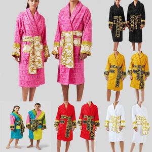 Kvinnor badrock sömnrock unisex man bomulls sömnkläder natt högkvalitativ designer åtta färger m-3xl88