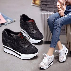 Casual Schuhe Frauen Sneaker 2024 Fashion Woman-Shoes Plattform Designer Rosen Dicke einzige Mesh Hufheels Hoch Sommer Freizeit