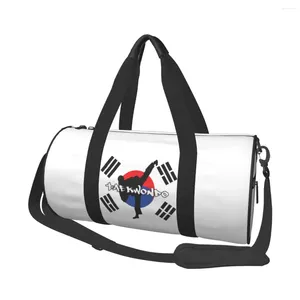 Sagnose per esterni Taekwondo Stuffa da palestra coreana Art Martial Weekend Sports with Shoes Travel handbag personalizzato Fitness colorato per coppia