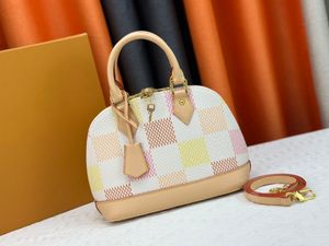 2024 Neue Serie Damierlicious Shell Bag Classic -Einkaufstasche mit Clutch -Verlaufsgitter Einkaufshandtasche Geldbeutel Frauen Mode SACT SACKSCHULTION TOTES 40516