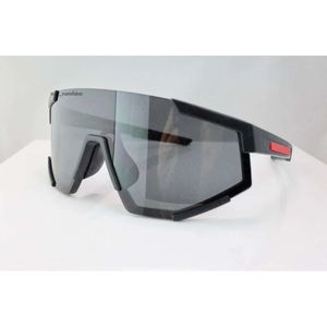 Solglasögon för kvinnor Designer Shield White Visor Red Stripe Mens Women Cycling Eyewear Men mode polariserade solglasögon utomhussport som kör glasögon med paket