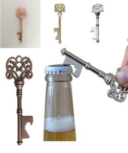 Vintage KeyChain Opener Ancient Copper Key Beer Bottle Opener Creative Wedding Party Bar Tool Metal Key Chain Opener 4 Colors2677269