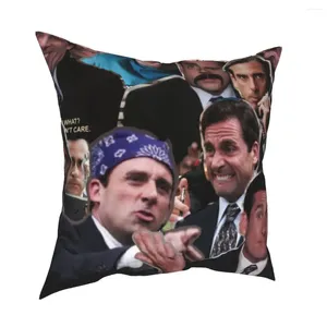 Ofis Michael Scopillow kapağı dekorasyon TV şovu oturma odası için atış polyester çift taraflı baskı