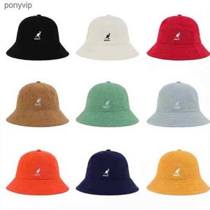 قبعات الكرة Kangaroo Kangol Fisherman Hat Sun Sun واقي من منشفة التطريز مواد 3 أحجام 13 ألوانًا يابانية