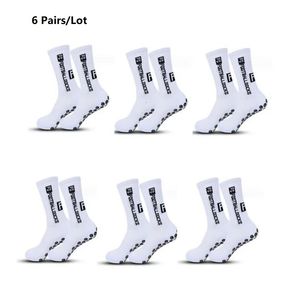 6 parslot Antislip Football Socks Men Mulheres Mulheres Non -Lip Soccer Basquete Tênis Esporte Ciclismo de Grip Riding 240430