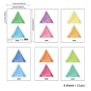 壁ステッカー子供用部屋の幼稚園の装飾のためのマカロントライアングルペーストins styleyou can Diyさまざまな形状