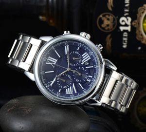 Relógios relógios AAA 2024 Nova Banda de aço de quartzo masculino FUNCTION FUNCH Business Watch Series