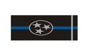 Bandeira do estado Bandeira de linha azul fina 3x5 ft banner de polícia 90x150cm Festival Presente 100D Polyester Indoor Outdoor Impressed Flag7909240