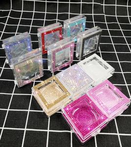 Bling Eshelash Box Diamond Glitter Lashes Упаковка коробки с ложными ресницами корпус поддельные ресницы пластиковые коробки GGA345817315605