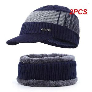 Bandanas 2PCS Knitted Hat Arder Comfortable And Warm Not Easily Deformed Foldable Storage Elastic Body Neck Insulation Set