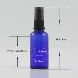 Speicherflaschen 1,7 oz Kosmetikcremes Verpackungslotion Pumpenflasche auf Öl oder Serum