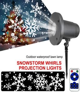 Snowfall Snowflake Projector Laser Light LED Weihnachtslichter im Freien wasserdicht für Home Holiday Party Garden Home Dekoration5037497