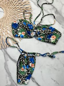 Paris Women's Bikini Zestaw Seksowne luksusowe stroje kąpielowe projektantki stroju kąpielowego Kobiety nadrukowane moda na plażę noszenia pieczołów