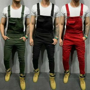 Mens Denim Jeans Overalls Dungarees Bib Jumpsuits Pants Playsuit Trousers 240509