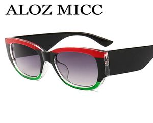 ALOZ MICC Luxo Crystal Cat Olhe Sunglasses Women 2018 Designer de marca Vintage Stripes Sun Glasses For Women Oculos UV400 A5642723910