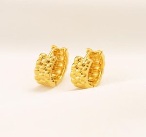 Nowa para dużych dużych 9ct 24K Solid Fine Gold Yellow Hoop Kolczyki okrągłe szerokie koło obręcze Prezent2513964