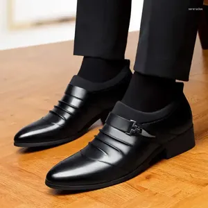 Vestido sapatos de moda italiana elegante oxford para homens grandes tamanhos homens homens pães de couro formal Man Slip no masculino