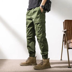 Calças masculinas Casual Spring Winter verão selvagem esportes solteiros masculinos com zíper do meio-arranha