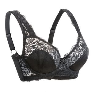 Plus Size E F G H I Cup Womens Bra Spitzen BH Support Unterwäsche Mesh dünn und großes verstellbares Band BH 240430