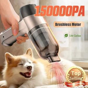 Вакуумные чистящие средства 1500pa Car Vacuum Cleamer Wireless Mini Handheld Portable, подходящие для бытовых приборов и электрических машин для очистки Q240506