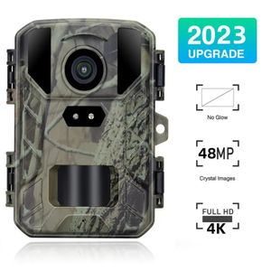 Utomhus HD4K Infraröd låg glödarte Kamera 48MP Mini Trail Game Night Vision IP66 Vattentät jakt Wildlife Trap Cam 240422