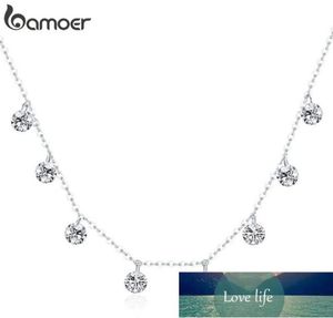 Подвесные ожерелья Реал 925 серебряного серебряного серебряного серебряного круга циркона CZ для женщин стерлингового серебряного украшения SCN2995149855