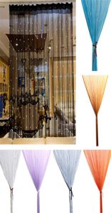 Bärda gardinsträng Dörrfönsterrumspanel Glitter Crystal Ball Tassel String Line Door Window Curtain Living Room Divider Decor1403402