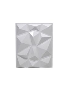 3D Painel de ladrilho Moldado de gesso adesivos de parede de parede papel de parede MURAL IMPRESSO BRANCO BLANCO BAVILHO DE BAINHO MAIL5368314