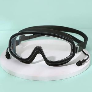 Antifog Wide View Scuba Diving Swimming Glasögon för vuxna ungdomar Swim Goggles med öronproppar 240418