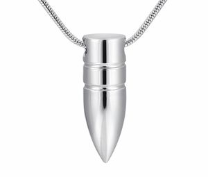IJD9891 Ny ankomst Manmale Memorial Ashes Keepsake Urn Pet Human Bullet Cremation Urn Pendant Necklace For Ashes Hold Jewelry8826436
