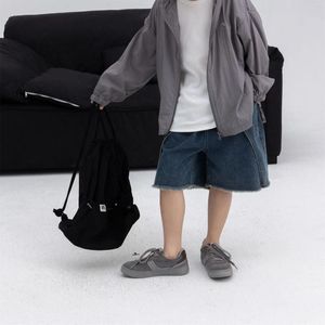 Hosenkinder-Denim-Shorts Koreanische Version 2024 Sommerjungen lässig lose Hosen für kleine und mittelgroße Kinder
