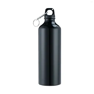 Vattenflaskor 750 ml med karabiner bärbar aluminiumflaska återanvändbar läcksäker kanna för vandringsresor utomhussporter