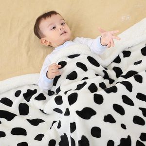 Одеяла детское одеяло теплое флисовое тепло рожденное мягкая коляска крышка для сна детская постельное белье с пеленкой