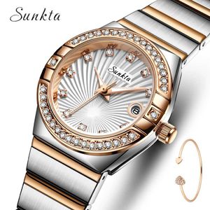Wristwatches LIGE Luxury Fashion for Women Elegant Stainless Steel Women es Luminous Waterproof Quartz Date Wrist Ladies Gift d240430