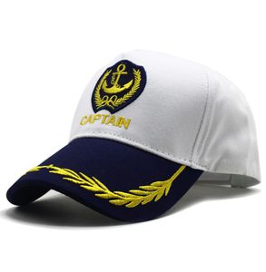 Captain Hat Costume Navy Marine Admiral Venezia Yacht Baseball Cap for Party Accessory żeglarz łódki haint hat regulble8151625