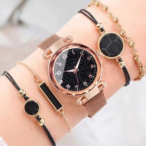 Wristwatches Luxury Women es Magnetic Starry Sky Female Clock Quartz Wrist Fashion Ladies Wrist Reloj Mujer Relogio Feminino d240430