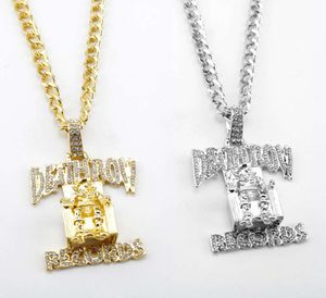 Link Deathrow prisoner necklace trend hip hop death row Zircon Pendant7645083